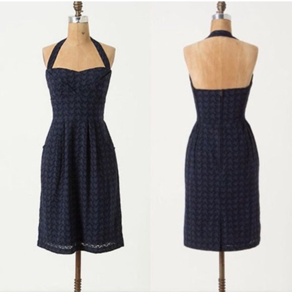 Girls from Savoy Eyelet Branch Halter Dress Sleeveless
Cotton A Line - Picture 1 of 3